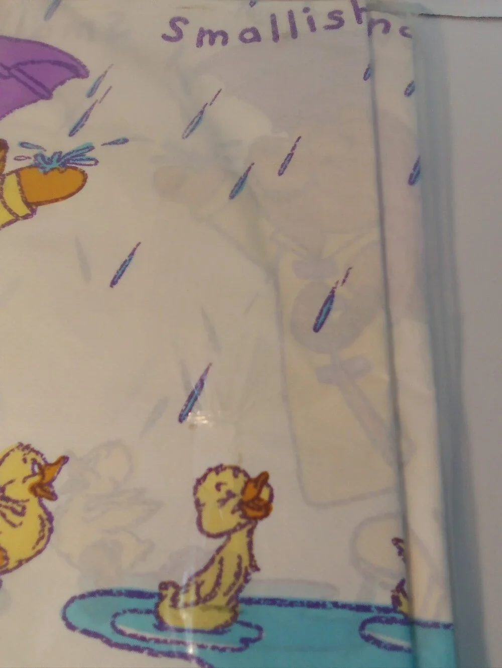 Vintage Winnie the Pooh Rainy Day Printed Baby Shower Paper Table Cover
